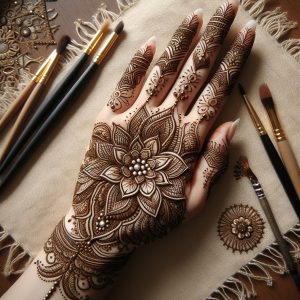 Intricate Arabic Mehndi