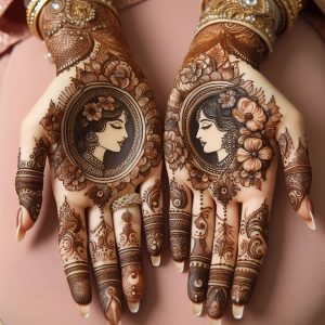 Personalized Portrait Mehndi