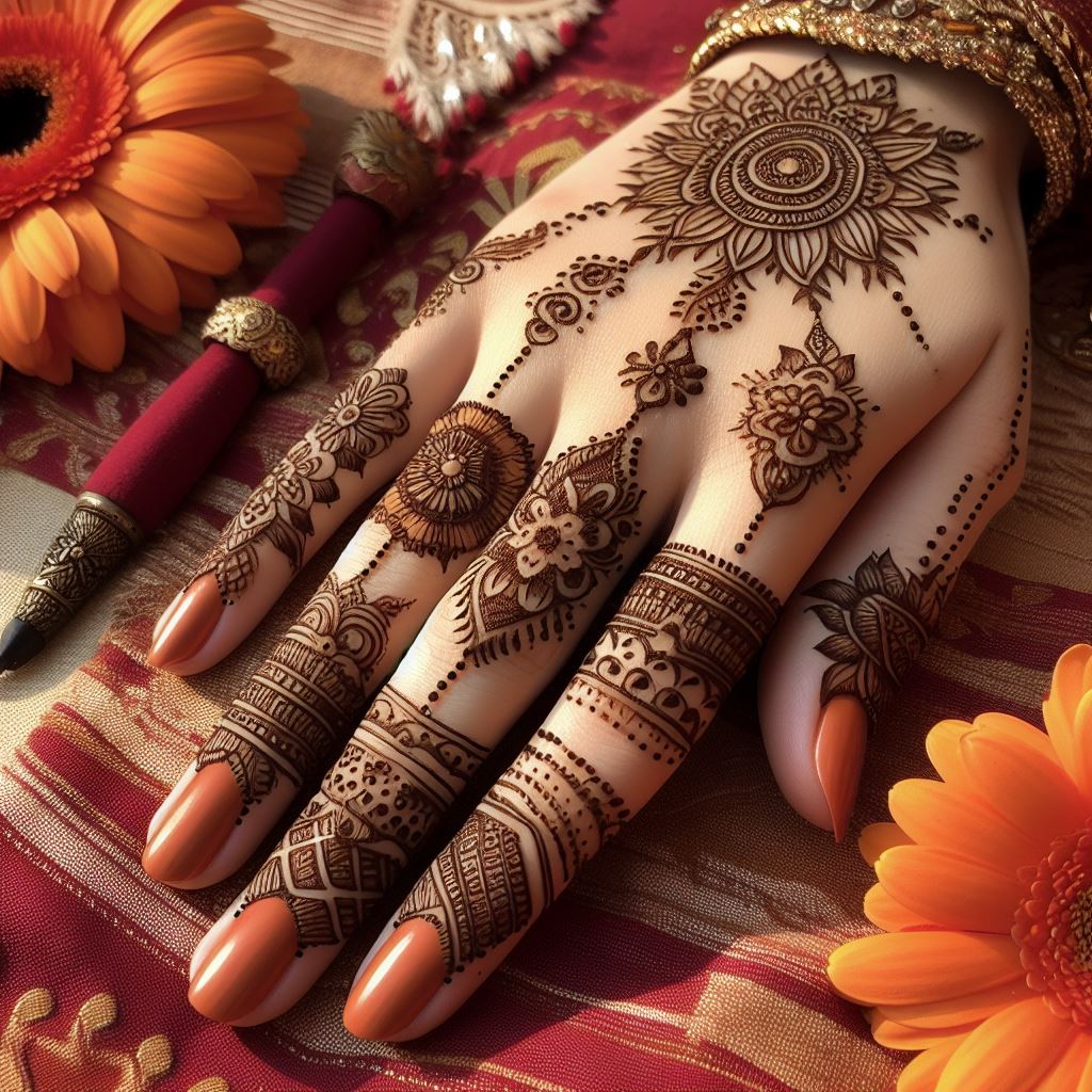 finger mehndi designs