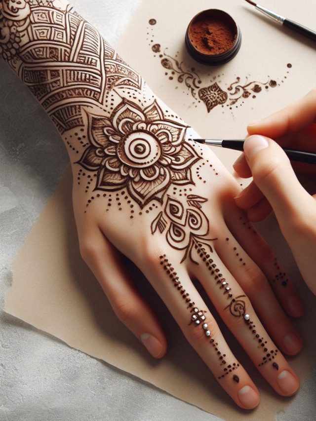 easy simple arabic mehndi designs for kids