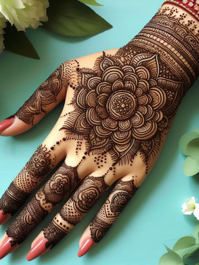 indian mehndi designs easy full hand