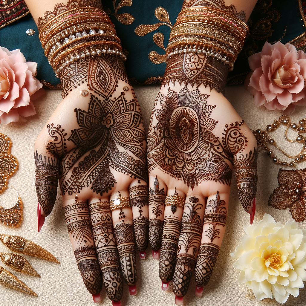 indian mehndi designs easy full hand front and back