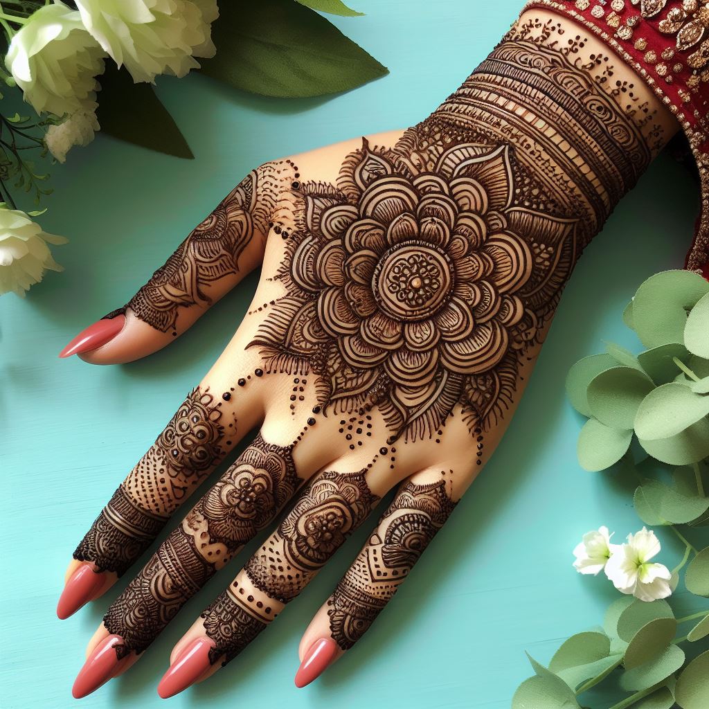 indian mehndi designs easy full hand