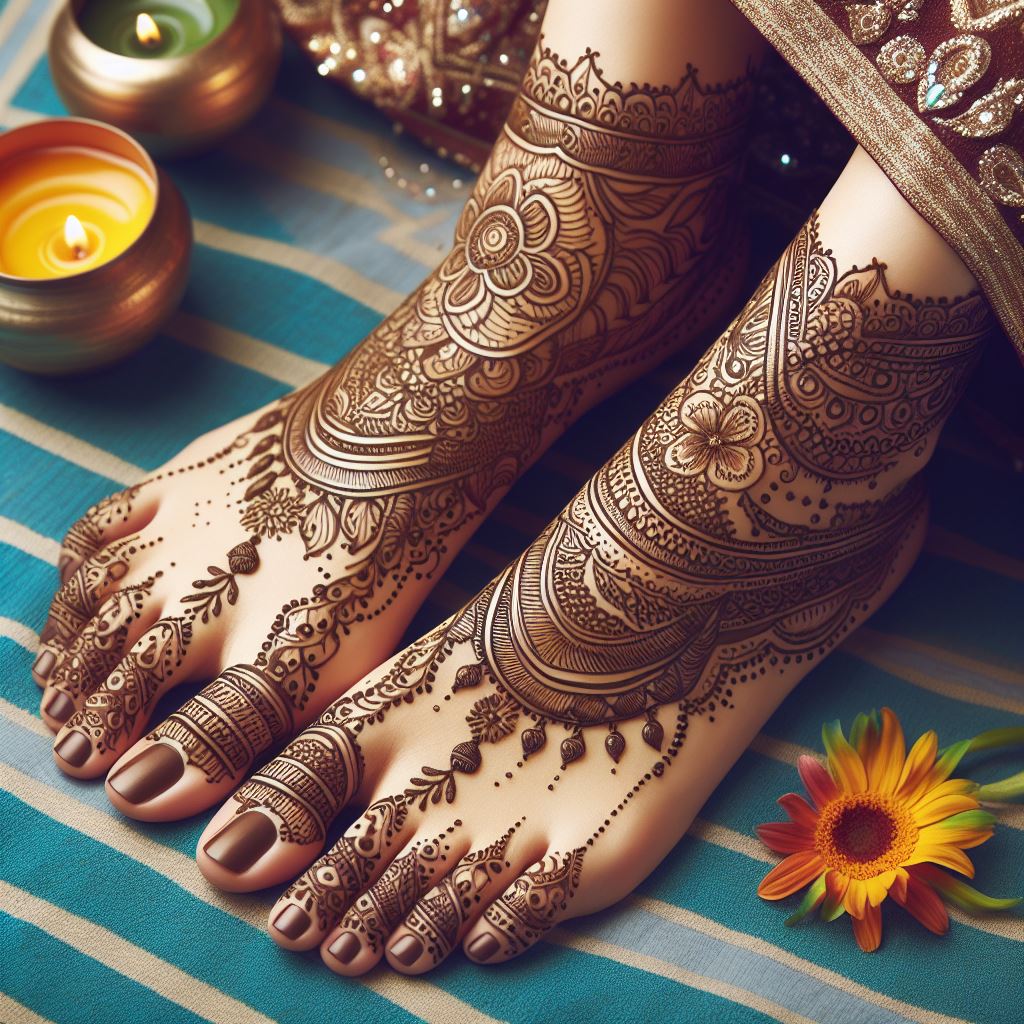 55+ Indian Mehndi Designs For Feet