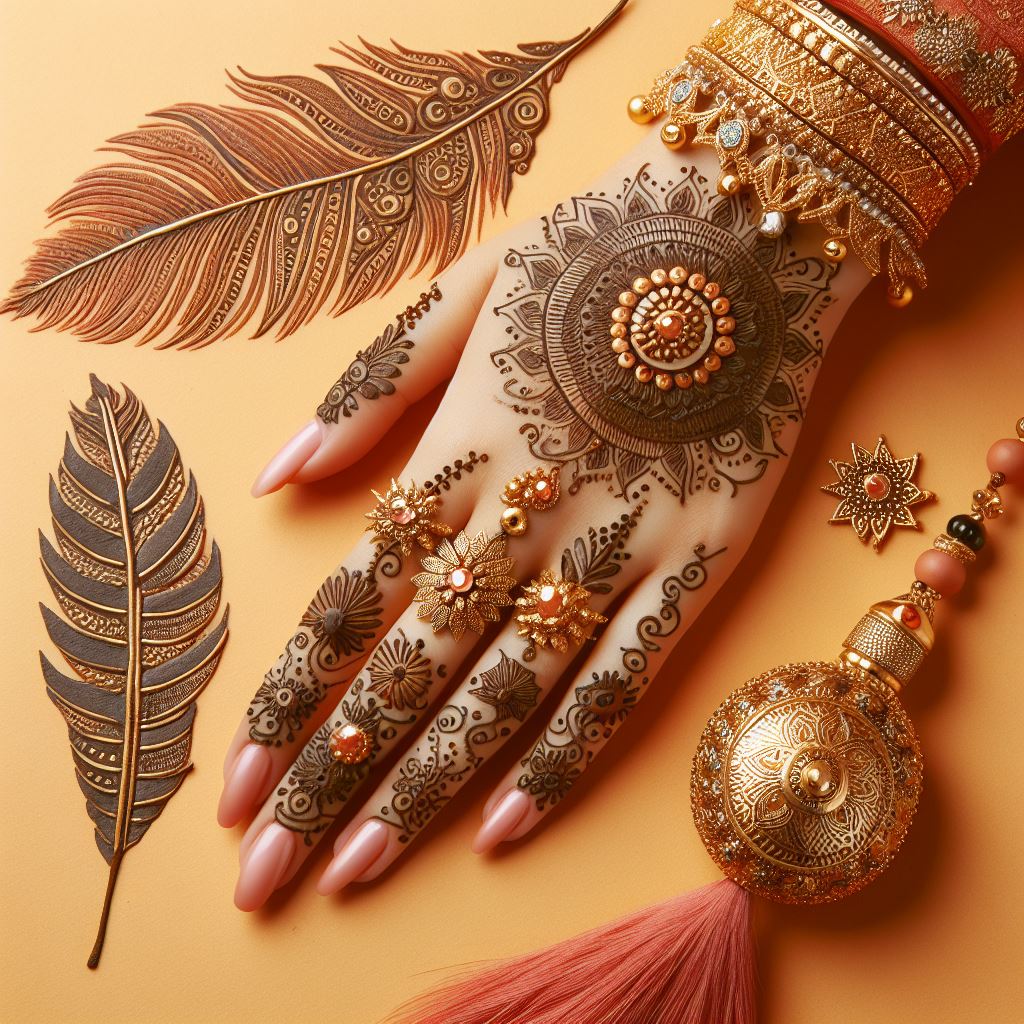 indian mehndi designs simple