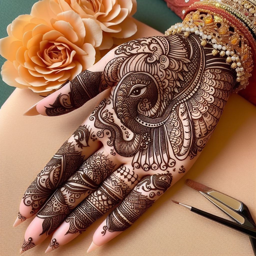 indo arabic mehndi designs