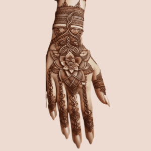 Arabic Mehndi Designs with Peacock Motifs