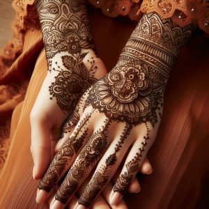 Arabic Mehndi Designs with Cultural Symbols