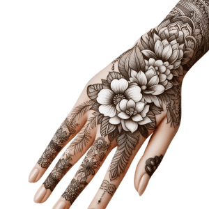 Arabic Mehndi Designs with Floral Patterns