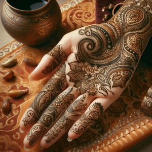 Arabic Mehndi Designs with Paisley and Motifs