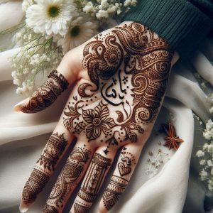 Arabic Mehndi Designs with Personalized Elements