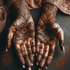 Indian Mehndi Designs with Arabic Fusion