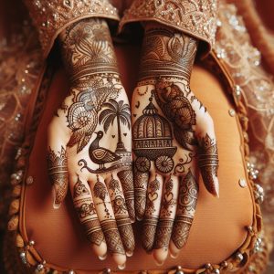 Indian Mehndi Designs with Doli Motifs