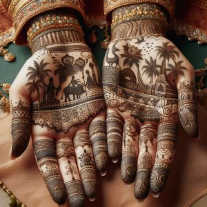 Indian Mehndi Designs with Storytelling