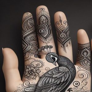 Peacock Inspired Indian Mehndi Designs