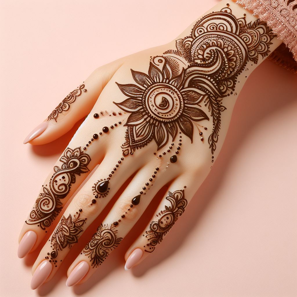 50+ Arabic Mehndi Designs for Back hand