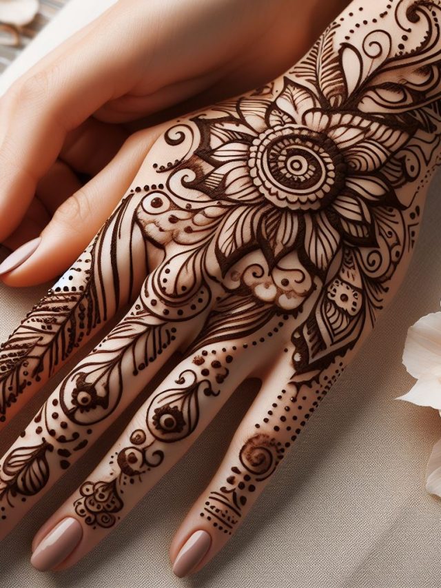 Arabic Mehndi Designs with Modern Elements