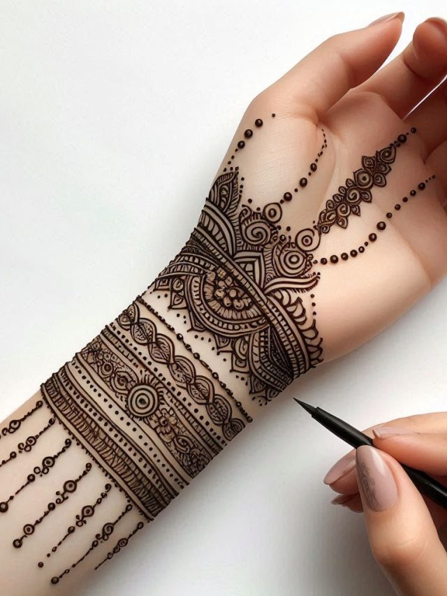 Arm Mehndi Design 8