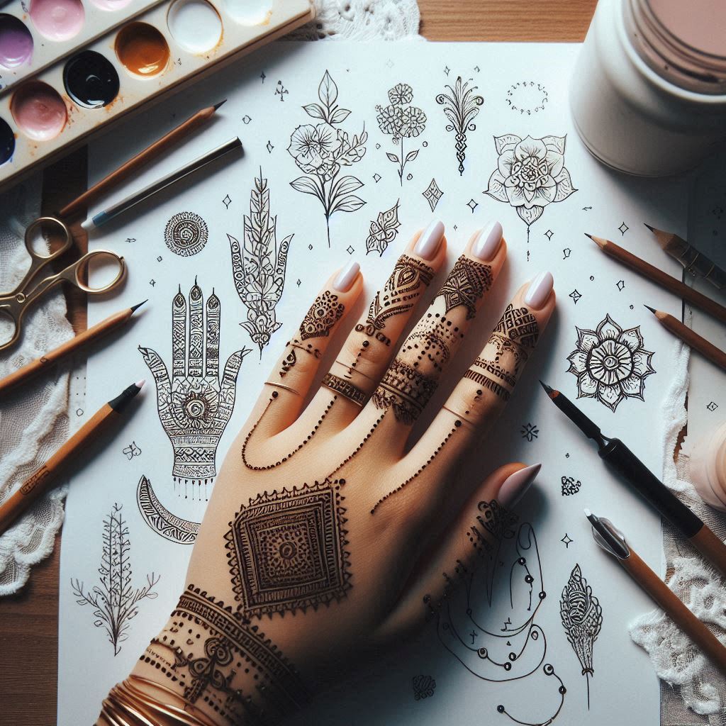 10+ Simple Mehndi Design for 2024